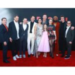 Melissa Barrera Instagram - Prepare for some @abigailthemovie spam cause yesterday was our premiere and it was WILD and I will not stop posting about it till all of y’all have seen it 😜❤️🩸 I love all of these humans and thank you to everyone that came out to see the movie with us WOW 😍 First showings tonight and then this weekend and I hope you can come out and have a blast and support. It’s a bloody good time 🧛‍♀️