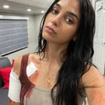 Melissa Barrera Instagram - In honor of the golden 🍿 #screamvi dump Perhaps the last… Thank you to all who voted #bestmovie Also all hail @courteneycoxofficial for winning #bestfight #mtvawards