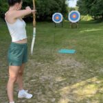 Melissa Barrera Instagram - Call me baby bullseye 🎯 …almost always 😂