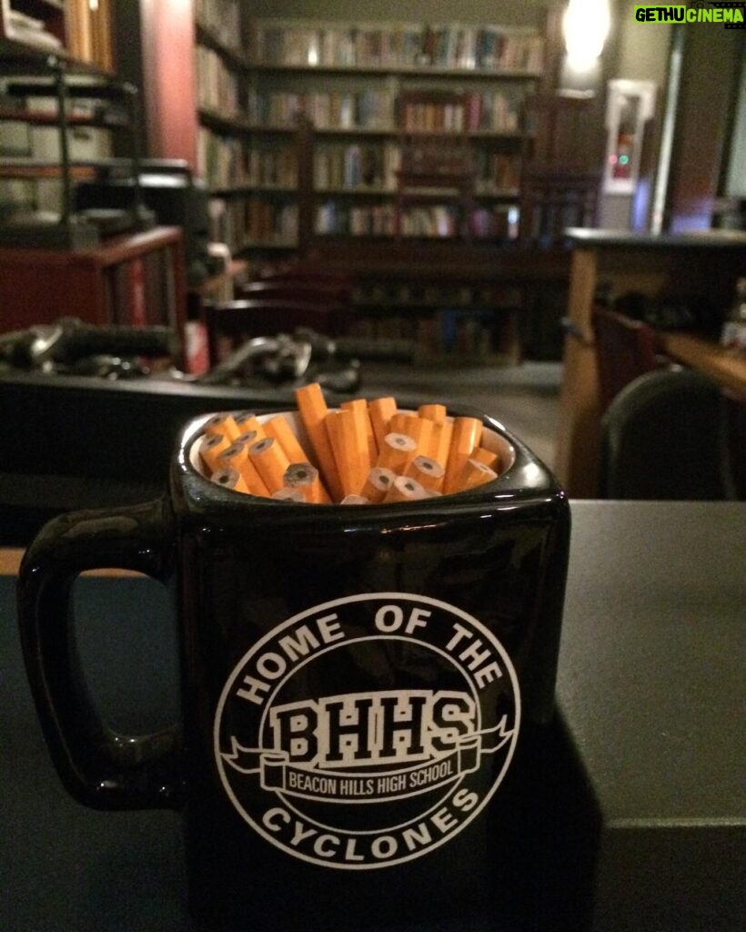 Melissa Ponzio Instagram - #MoonDayMemories #TeenWolf BTS ::: full disclosure, I took this mug when we wrapped…#BHHS #HomeOfTheCyclones