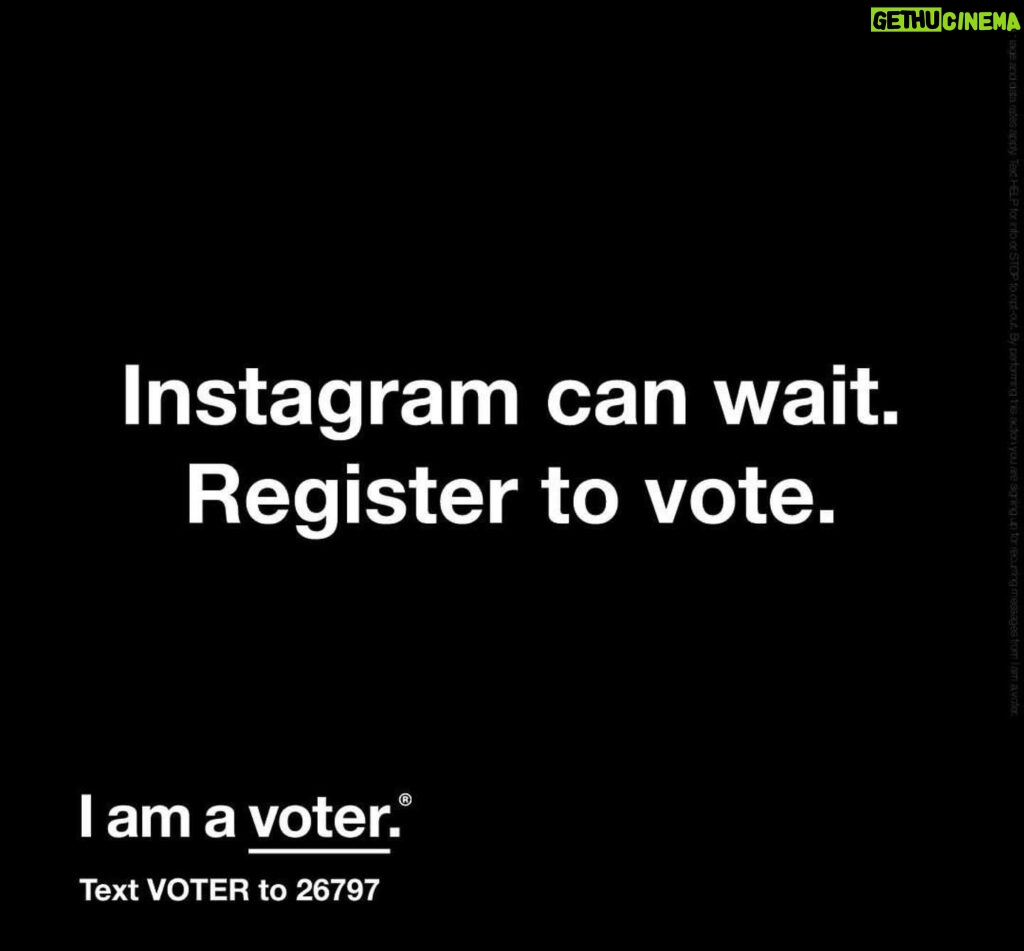 Melissa Rauch Instagram - Today on #NationalVoterRegistrationDay, text VOTER to 26797 to make sure you are registered to vote and to receive all important election information. If you are already registered, text VOTER to 26797 to find out if you are eligible to vote early or to vote by mail and request your mail-in ballot. #iamavoter