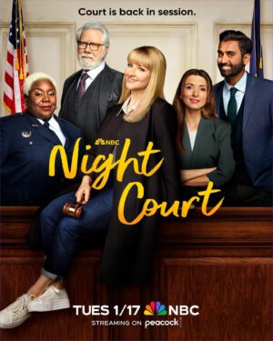 Melissa Rauch Instagram - Court is back in session with this incredible cast! @just_lacretta @indiadebeaufort @ktalwalk #JohnLarroquette Get ready for the return of Night Court premiering January 17th 8/7c on @NBC! #NightCourt