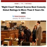 Melissa Rauch Instagram - THANK YOU from the bottom of my heart to everyone who watched #NightCourt last night! I love each and every one of you! What a dream it was to share it with you all. And cannot thank everyone who made this show enough….Our extremely gifted and hilarious writers led by the wonderful #DanRubin, our off the charts awesome crew, the amazing directing queen who helmed last night’s episodes #PamFryman , my stellar team at #AfterJanuaryProductions and all the incredible people at @nbc and @warnerbrostv who believed in and guided this project, and of course our absolutely phenomenal cast! @just_lacretta @ktalwalk @indiadebeaufort #johnlarroquette So over the moon to welcome you all to our #NightCourt family! 💙