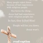 Mia Dinoto Instagram - Don’t reject Jesus simply because of people that misrepresent Him. If you choose to reject Jesus, at least know Who it is that you’re actually rejecting. This is a call to action for everyone to go to the The Bible for themselves, and get to know who Jesus actually is. (Start with the gospel of John.) If the Jesus you currently know of hasn’t transformed your entire life, you don’t know the true Jesus… Know the truth, and the truth will set you free✨🕊️ (John 8:31-32) • “Jesus said to him, “I am the way, and the truth, and the life. No one comes to the Father except through me.” - John 14:6 • #religioushypocrisy #religionkills #religionsucks #religionispoison #religionfree #religionpoisonseverything #religioushypocrites #falsereligion #truthseeker