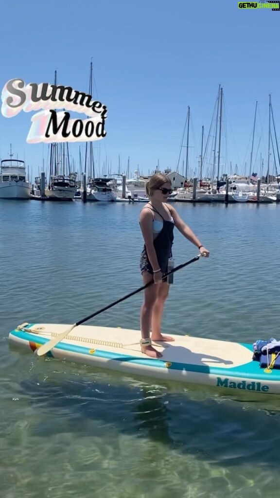 Mia Talerico Instagram - Soaking up summer and exploring on my @maddleboards SUP #standuppaddle #smile #summer #beach #maddleboard