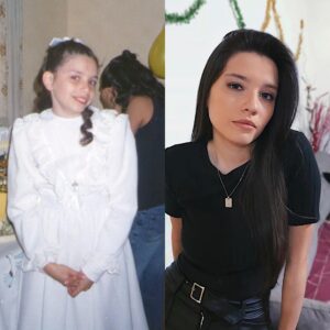 Mica Suárez Instagram - Bueno, más allá de que ya hice esto haCE 3 DÍAS lo vuelvo a hacer, acá esta mi #10yearchallenge •
•
•
•
PD: si, la segunda foto es de hace un par de meses pero me dió paja sacarme otra 😬