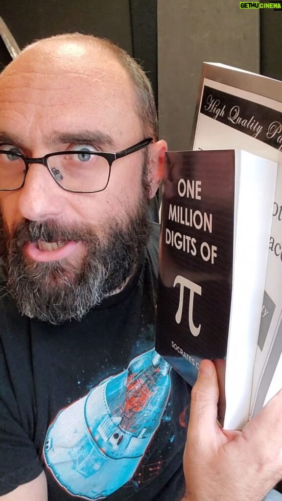 Michael Stevens Instagram - What am I reading right now? #math #books #precision #pi #squareroot #numbers