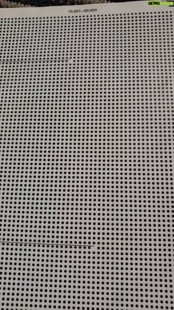 Michael Stevens Instagram - one million dots #books #math #maths #numbers #onemillion #visualization #dots #outofprint #noveltybooks what does a million look like?