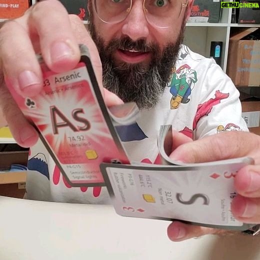 Michael Stevens Instagram - 🃏 here's why a great self-working card trick from @ashmarlow52 always works!!! #magic #math #illusion #cardtrick #howto #periodictable #chemistry #boron #selfworking