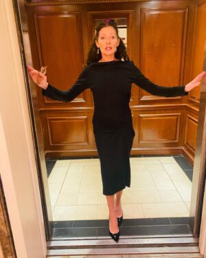 Michelle Gomez Instagram - The most wonderful night with the most phenomenal people. U know who u r. And the best bit? Always knowing when to leave the party. That’s a superpower. Next time I’ll take my readers off. 🤣🤣🤣 @viviennewestwood @silverliningopticians