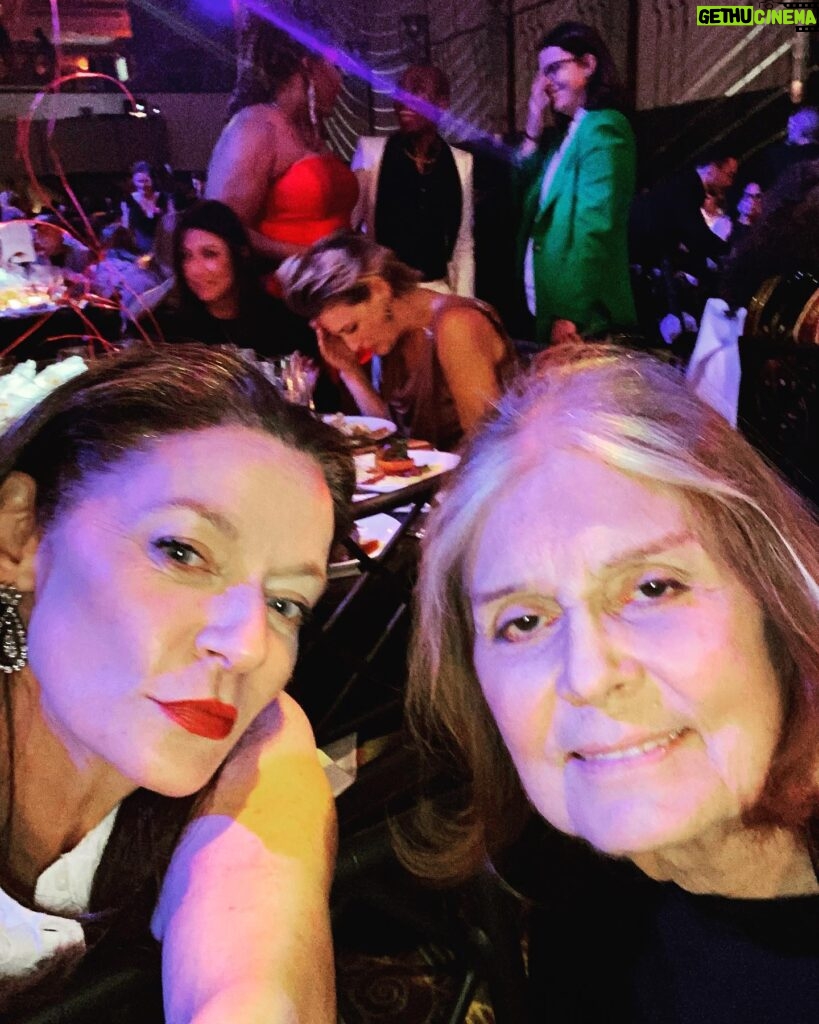 Michelle Gomez Instagram - In the presence of the mighty Steinem last night. I left the gala all fired up and ready to make a difference. Ready to be part of the solution. where’s there’s hope there’s change. Join me sisters. @msfoundation #wov2023