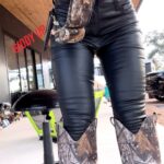Michelle Leigh Calaway Instagram - I REALIZE THERE’S ALOT GOING ON ON MY PORCH, BUT THESE @danielxdiamond BOOTS ARE FLAWLESS -> CAMO, COMFY, LITTLE BIT OF BLING…..SERIOUSLY - JUST HAD TO SHOW THEM THE RESPECT & LOVE THEY DESERVE BY SHOWING Y’ALL!💙👢#plusthehubsLOVESthem😍