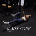 Michelle Madrigal Instagram - 10 min core⬇️ 3 rounds x 30 sec each 30 sec rest 🔁 Dead bugs Mountain Climbers DB Crunches DB Leg Lifts DB Russian Twist Alternating V Ups