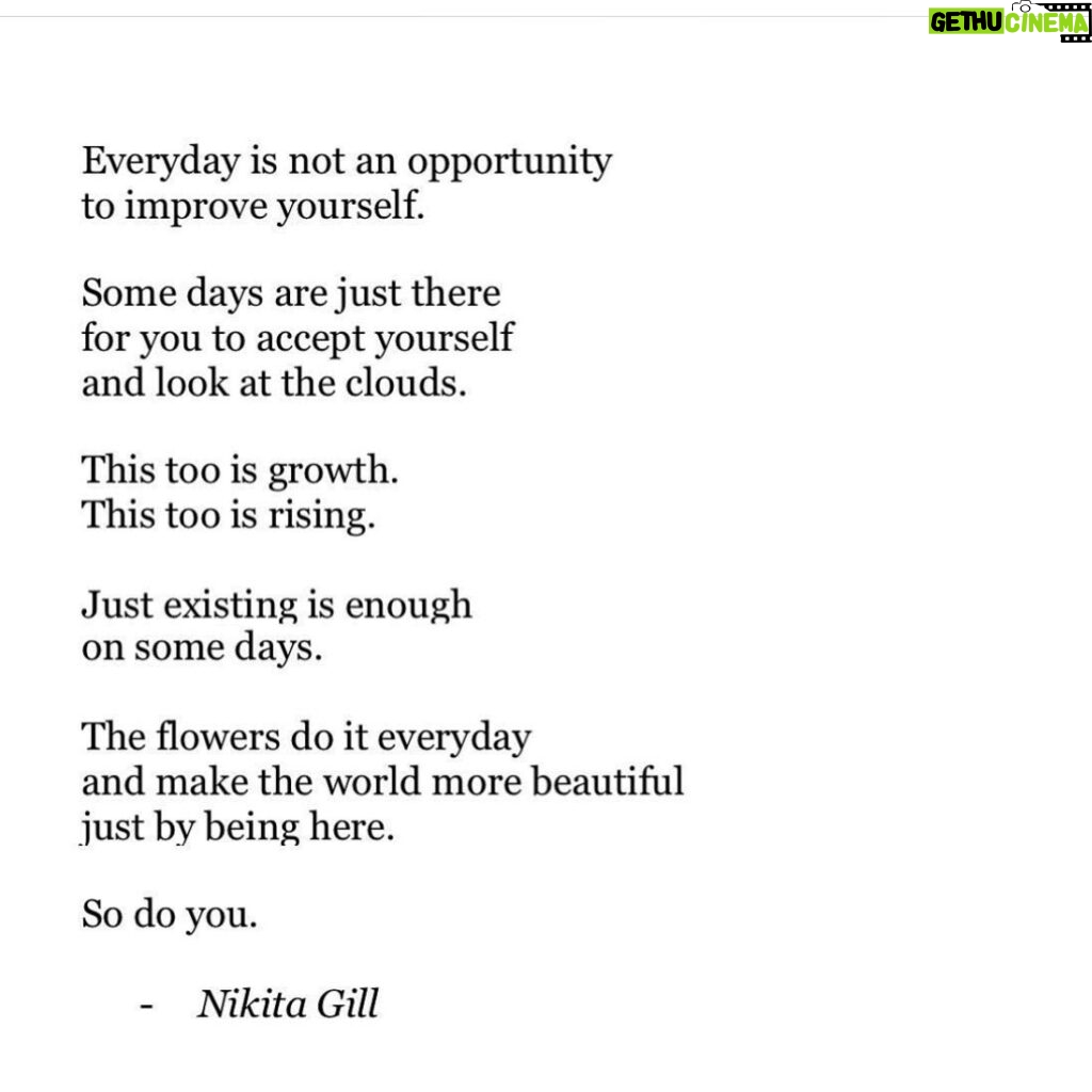 Michelle Monaghan Instagram - On some days… 🌷☁️☺️ #wednesdaywisdom @nikita_gill