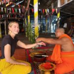 Michelle Monaghan Instagram – I was touched to get to spend time with the people of Cambodia. Their warmth and kindness was deeply felt. Although it was a quick trip, it was long enough to be reminded of the beauty of the human spirit and frankly, how far a smile and a kind gesture can go. And I had so much fun! Wishing you all a beautiful Sunday. ✨

(These photos were taken by me and with permission by all. Thank you for allowing me to capture your daily life) 

1.Receiving a beautiful blessing from the local monk. 

2 Native to Siem Reap, this specific chant was in Hindu and Sanskrit so perhaps I’m doubly blessed now ;)

3 Loaded with love

4 Sweet or salty smoked fish 

5 Silk worms, crickets and peanuts. Don’t knock til you try it! 😋

6 Meet The Chef! His specialty – shrimp fritters!

7 My tuk-tuk but make it cute 

8 A boy and a bike. 

9 My friend and wonderful guide Lee
@chhvn1y_chhorn 

10 My cup runneth over.