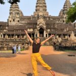 Michelle Monaghan Instagram – Lost in the magic of the ancient temples of Angkor Wat, aka “City of Temples”.✨This Eighth Wonder of the World is the largest religious monument in the world! Built 900 years ago, it holds the mythology of both Hindu and Buddhism religions. To experience its sheer beauty at sunrise was a dream come true. 💫Thank you to my incredible Cambodian tour guide “Lee” @chhvn1y_chhorn for the history lesson and for capturing our awe-inspiring day. I’ll treasure it forever. 🙏 #angkorwat #cambodia