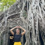 Michelle Monaghan Instagram – Lost in the magic of the ancient temples of Angkor Wat, aka “City of Temples”.✨This Eighth Wonder of the World is the largest religious monument in the world! Built 900 years ago, it holds the mythology of both Hindu and Buddhism religions. To experience its sheer beauty at sunrise was a dream come true. 💫Thank you to my incredible Cambodian tour guide “Lee” @chhvn1y_chhorn for the history lesson and for capturing our awe-inspiring day. I’ll treasure it forever. 🙏 #angkorwat #cambodia