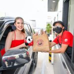 Michelle Vito Instagram - Panda Express’ 1st Drive-thru in Asia is now open in Sumulong Highway, Marikina City! It's the 100th international store, and it's here in the Philippines! ❤️ My favorite Orange Chicken and other Panda Express favorites is easier to get and I can now skip the line! Grabe kayo, @pandaexpressph! #PandaExpress1stDriveThruInAsia #PandaExpressSumulongHighway