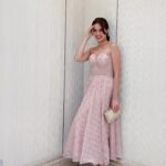 Michelle Vito Instagram - the other night. ✨ in love with this dress 💕 @atelierdebbieco Skin by: @cathyvalenciaskinclinic