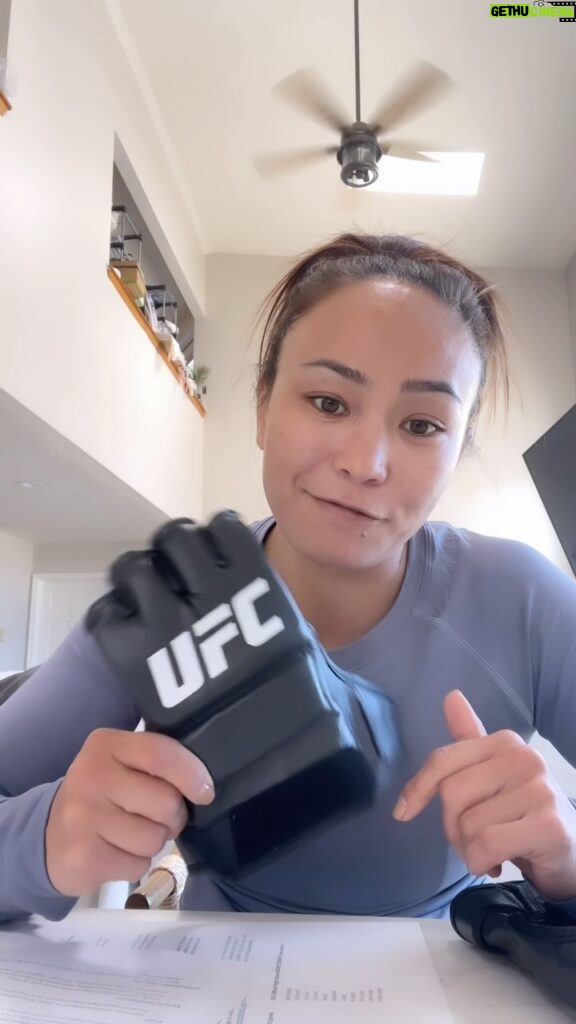Michelle Waterson-Gomez Instagram - New @ufc GLOVES!! What you think!? Fits kind of snug, so once I break him in, I’ll let you know how I like them!