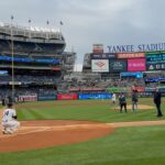 Michelle Wie Instagram - Got to check this one off my bucket list!! Thank you @delta for having us throw the first pitch at the @yankees stadium 🥰🥰 @mizuholpga @rosezhang