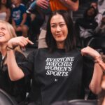Michelle Wie Instagram - Was incredibly cool to see the sold out crowd today for the @nyliberty vs @indianafever game! The vibes were high today, let’s keep it going tomorrow at @mizuholpga !!! Thanks for having me out @nyliberty 🫶