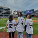 Michelle Wie Instagram - Got to check this one off my bucket list!! Thank you @delta for having us throw the first pitch at the @yankees stadium 🥰🥰 @mizuholpga @rosezhang