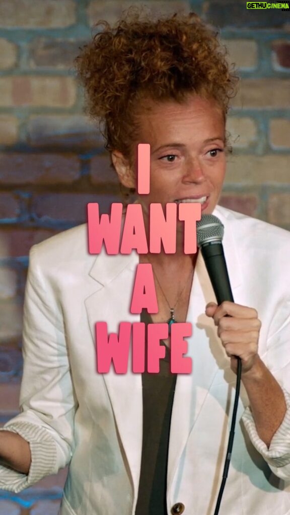 Michelle Wolf Instagram - I Want a Wife with @michelleisawolf It’s Great To Be Here now streaming on @netflix @netflixisajoke #gay #lesbian #wife #husband #comedy #standup #michellewolf #funny #standupcomedy #standupcomedy #funnyvideos #marriage