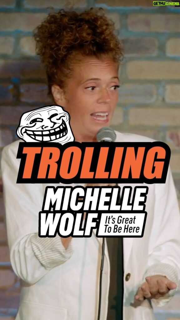 Michelle Wolf Instagram - You can’t out troll me #troll #whcd #carrottop #michellewolf #standup #comedy