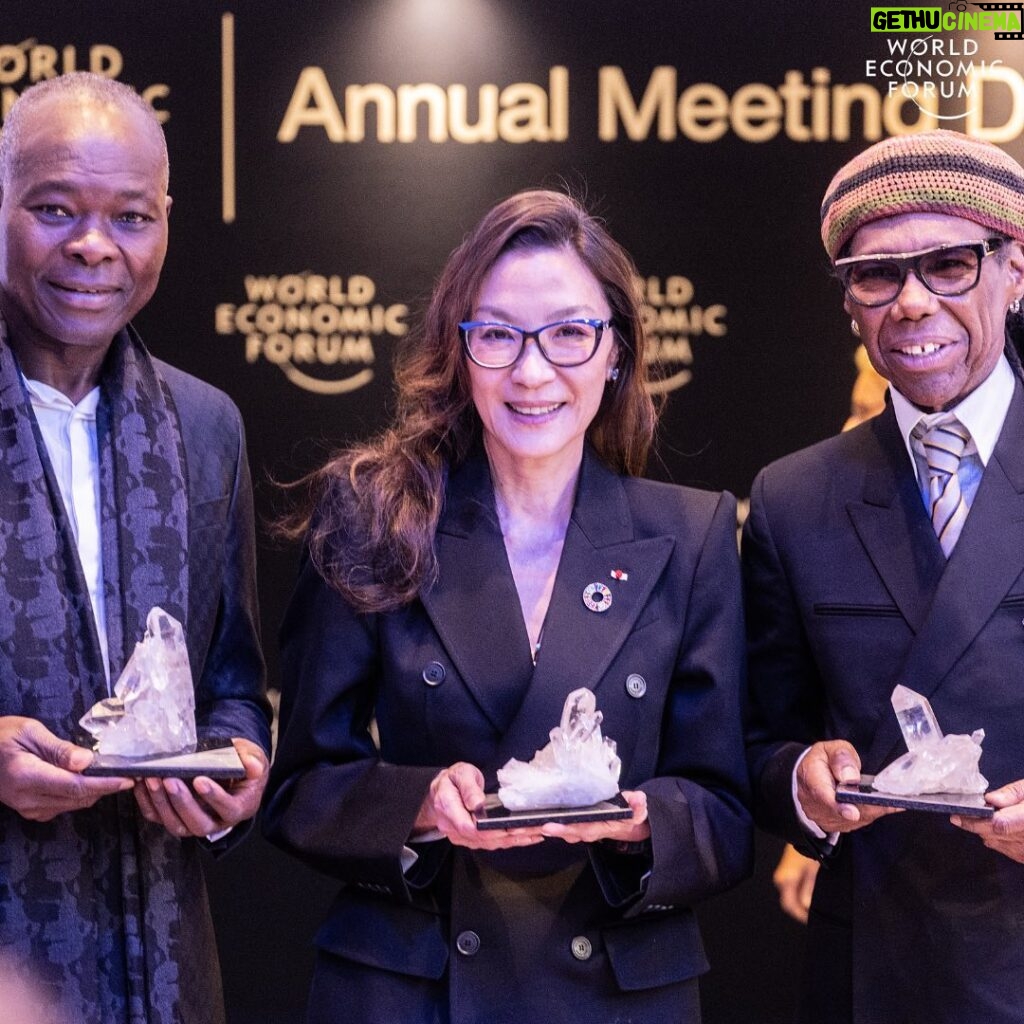 Michelle Yeoh Instagram - Snapshots from Day 1 of the World Economic Forum’s Annual Meeting 2024 in Davos, Switzerland. Click on the bio link for more information. #wef24