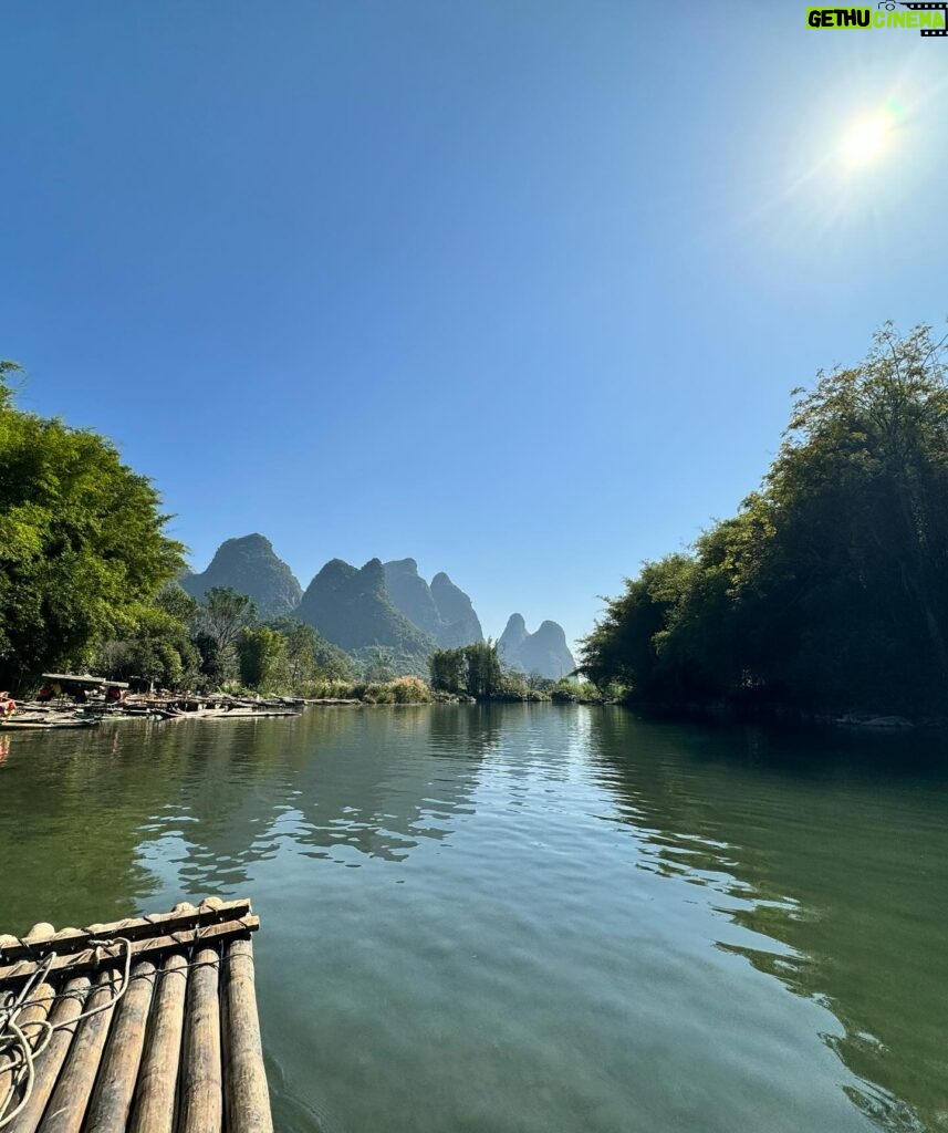 Michelle Yeoh Instagram - Stunning Guilin… biking and rafting 😎
