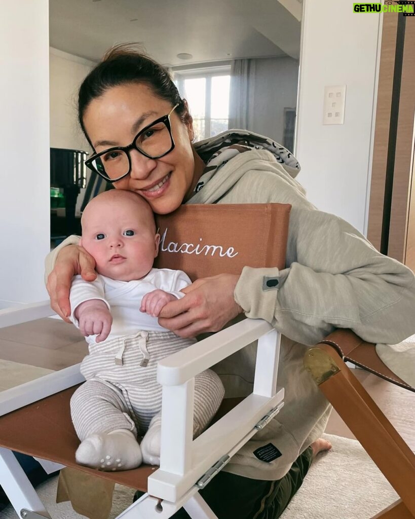 Michelle Yeoh Instagram - So happy to be with grandson Maxime and his wonderful parents 🥰
