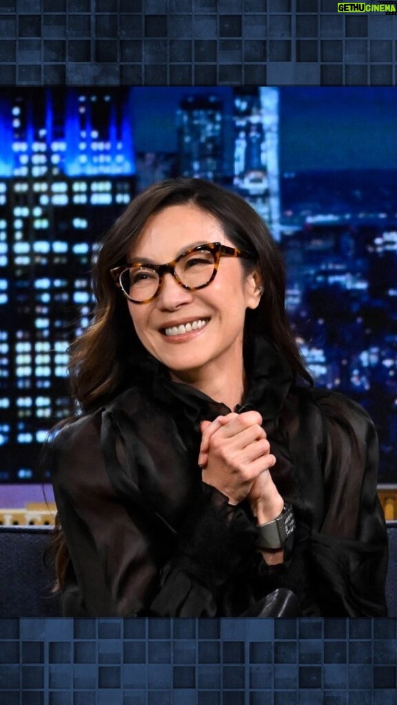 Michelle Yeoh Instagram - @michelleyeoh_official relives the moment she won an Oscar for @everythingeverywheremovie! #EEAAO #FallonTonight