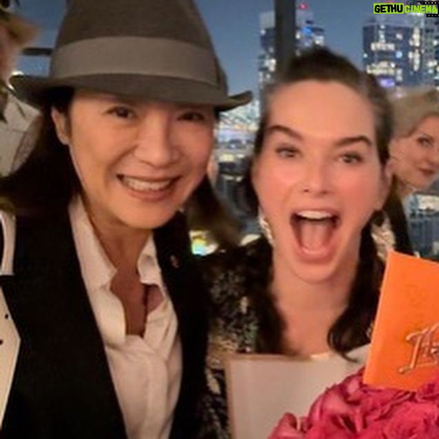 Michelle Yeoh Instagram - Follow me and surprise my gorgeous kick ass ‘sister’ on her birthday!! Love love love Lena!! 😍😘☺️🥳🥂🥳🥂❤️❤️❤️ @iamlenaheadey