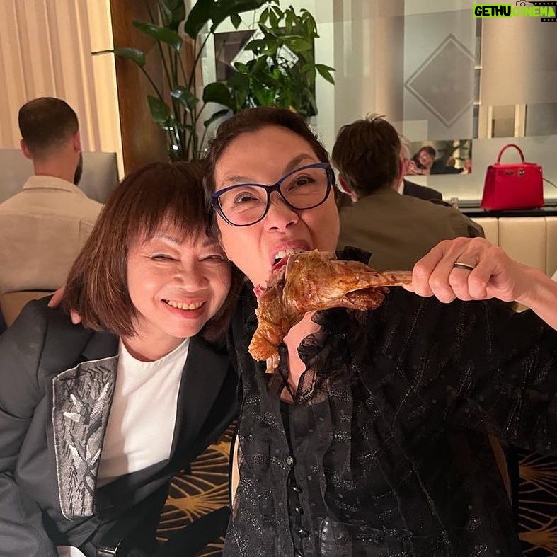 Michelle Yeoh Instagram - Great times with Madame Wang in Paris ✨🌹 #womensupportingwomen