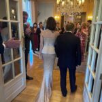 Michelle Yeoh Instagram - Thank q my darling big Brother Diego and Daniel for my stunning @schiaparelli Face of Happiness dress to say hello as Mr & Mrs Todt ❤️❤️