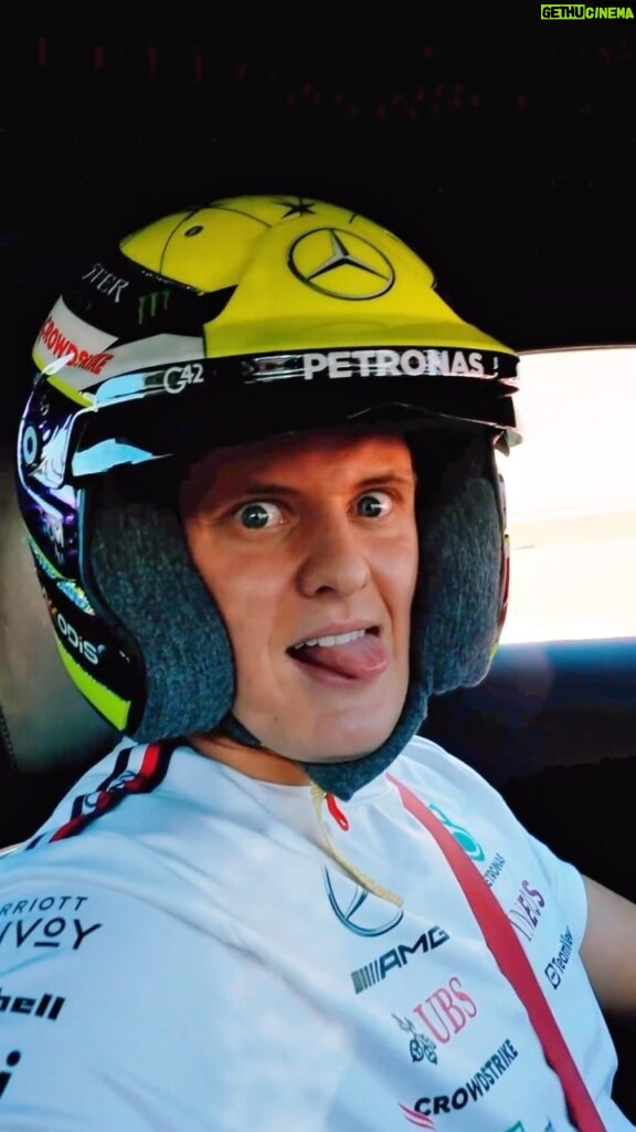 Mick Schumacher Instagram - That was fun. 😁😆 A hot lap of @cota_official like no other. 👏 @pirelli_motorsport | #F1PirelliHotLaps