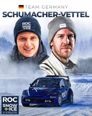 Mick Schumacher Instagram - The boys are back in town! We're delighted to reunite @mickschumacher with @sebastianvettel at #ROCSweden 2023 as they chase a ninth ROC Nations Cup for Team Germany on 28-29 January 2023! 🇩🇪

Follow @raceofchampions for more driver announcements and news! 

#Smick #TeamGermany #sv5 #msc47