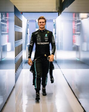 Mick Schumacher Instagram - Getting up to speed with the W12 ahead of @fosgoodwood. 🖤💛