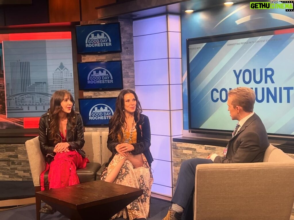 Mickie James Instagram - thank you @13whamtv #gooddayrochester for having us! @thelastmatchexperience Opens TOMORROW NIGHT! 4/26 -- 7:30 et #rochester #NY The Temple Theatre 🎟️ -- TheLastMatch.com 🔗 & interview in bio 🤠 #lastmatch #wweraw #mickiejames #musical #theatre #tlmtour #draft #wwedraft #abc #goodday