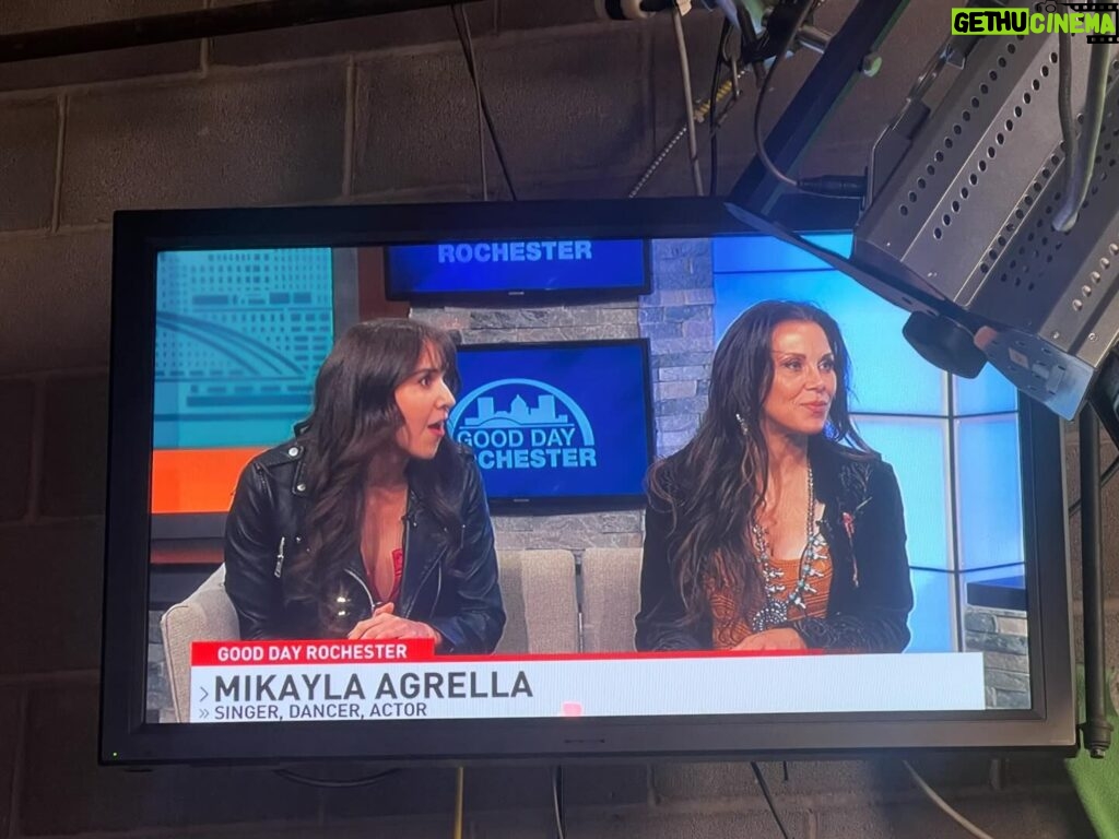 Mickie James Instagram - thank you @13whamtv #gooddayrochester for having us! @thelastmatchexperience Opens TOMORROW NIGHT! 4/26 -- 7:30 et #rochester #NY The Temple Theatre 🎟️ -- TheLastMatch.com 🔗 & interview in bio 🤠 #lastmatch #wweraw #mickiejames #musical #theatre #tlmtour #draft #wwedraft #abc #goodday