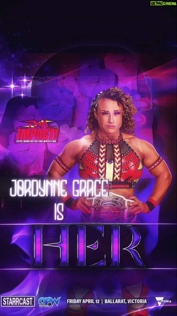 Mickie James Instagram - Representing @tnawrestling in The Main Event 4/12/2024 The Juggernaut!!! TNA Knockouts World Champion!!! @jordynnegrace IS HER Live from Ballarat AUSTRALIA Myself, @starrcastevents , & @opwlive presents HER Tickets; meet & greets; and all the fun is linked in my Bio! #linkinbio #juggernaut #tnaknockouts #knockout #knockouts #knockoutsworldchampion #tnaknockout #tnawrestling #jordynnegrace #her #starrcastevents #starrcastaustralia #starrcastdownunder The official theme song for #HER (Pre-Save today/LINK IN BIO) Grown Ass Woman Trap remix - @chapelhartband & ME feat. @zaheermusic Pre-order 3/22 Release 4/5 #themesong #newsingle #newsinglealert #newsinglerelease #gaw #gawsong #trap #trapmusic #trapbeats #trapmix
