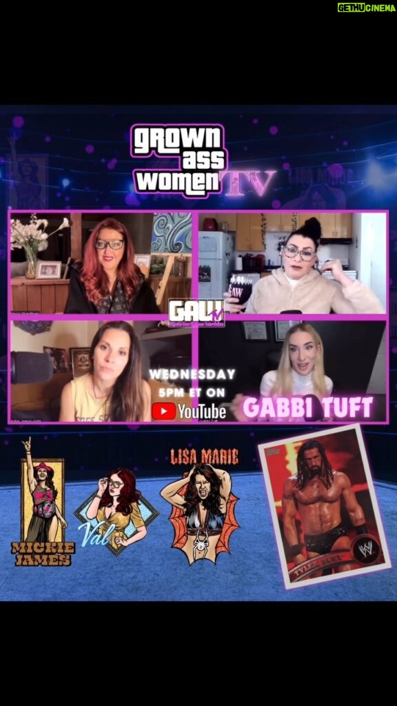Mickie James Instagram - @wwe @aew @impactwrestling @gamechangerwrestling -- if @gabbituft decides to get back in the squared circle, wherever she goes, she'll make history! Tune in Wednesday 5pm ET - @youtube .com/GAWTVSHOW as @themickiejames @reallisamarie & @officialsocalval (doing her best #JoanRivers impersonation 😆) welcome Gabbi to #GAWTV & talk her journey from former #wwe superstar Tyler Reks, to becoming Gabbi Tuft! #wweraw #wwesmackdown #raw #smackdown #aew #tnawrestling #impactwrestling
