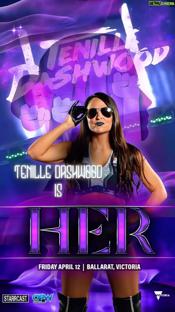 Mickie James Instagram - 4/12/2024 @realtenilledashwood IS HER Live from Ballarat AUSTRALIA @starrcastevents & @opwlive You don’t want to miss it! BE THERE! 🎟️ link in my BIO #ItsAllAboutHER The official theme song for #HER (Pre-Save today/LINK IN BIO) Grown Ass Woman Trap remix - @chapelhartband & ME feat. @zaheermusic Pre-order 3/22 Release 4/5 #tenilledashwood #emma #emmawwe #starrcast #starrcastaustralia #her #heraustralia #wwe #tna #tnawrestling #ballarat #womenswrestling #womenswrestler
