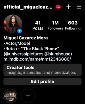 Miguel Mora Instagram - Wow, 1 million followers!! Let me start off by saying how humble and blessed I am to have such loyal fans. Who would have thought that just a few months ago I was only at 900 followers.
I greatly appreciate all the love and support from every single one you. I LOVE YOU GUYS SO MUCH 🤍🙏🏽

(Español)

Vaya, 1 millón de seguidores!! Permítanme quisiera comenzar diciendo que tan humilde me siento por tener seguidores tan leales. Quién hubiera pensado que hace apenas unos meses solo tenía 900 seguidores. Aprecio mucho todo el amor y el apoyo de cada uno de ustedes. CHICOS, LOS AMO 🤍🙏🏽

Let’s Go!!!

#MikeysFAMILY 

#MiguelsFAMILIA 

#MikeysFAM 

#MiguelsRAZA