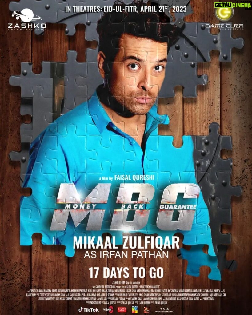 Mikaal Zulfiqar Instagram - Irfan Pathan ko sirf Izzat chahyay Meet the uber-intelligent—Irfan Pathan. Here to reclaim his people's aan, baan and shaan! #MoneyBackGuarantee releasing on Eid Ul Fitr 2023 🤩 @fawadkhan81 @wasimakramliveofficial @iamshaniera @mikaalzulfiqar @iamshayankhan @faisalqureshi_fq @ayesha.m.omar @kiran.malikofficial @javedsheikhofficial @janrambo.official @mirzagoharrasheed @hinadilpazirr @manipakistani @alisafina @marhoomahmadbilal @adnan.jaffar @shafaatsyed @iam.aqdas #ZashkoFilms #GameOverProductions #MBG #MBGOfficial #IMGC