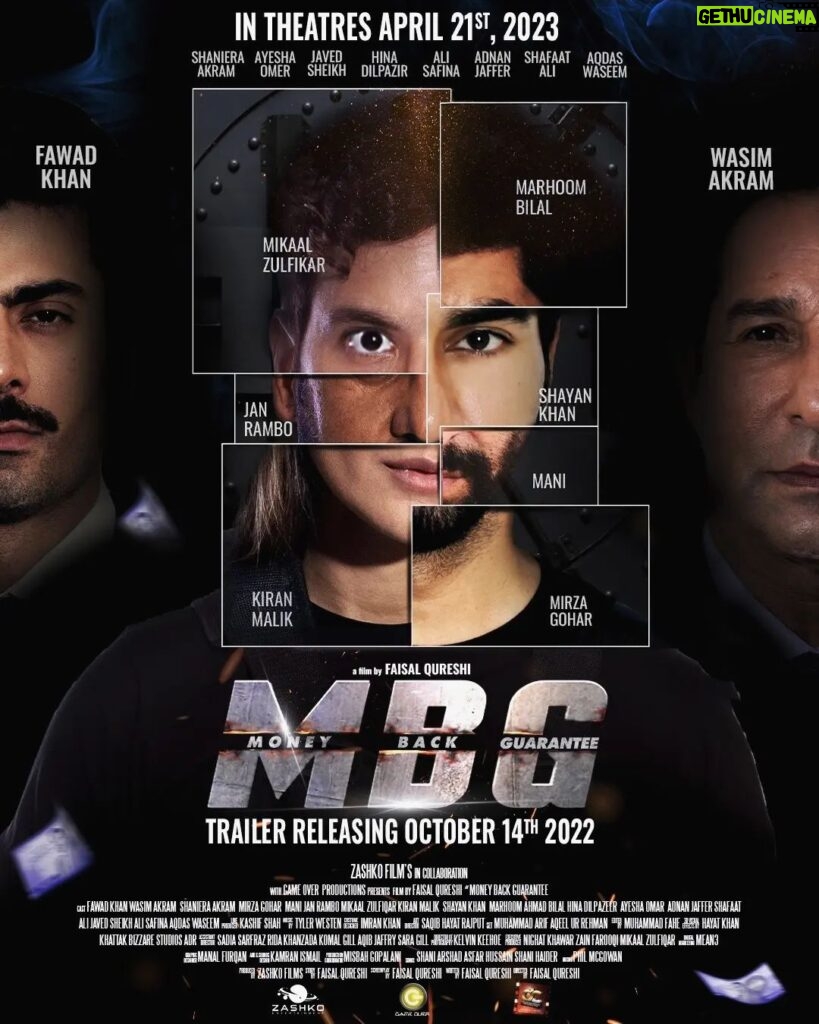 Mikaal Zulfiqar Instagram - The power-packed theatrical trailer of Money Back Guarantee is coming to enthrall you! Trailer releases worldwide on 14th October 2022. Starring: Fawad Khan, Wasim Akram, Shaniera Akram, Mikaal Zulfiqar, Ayesha Omar, Javed Sheikh, Jan Rambo, Mirza Gohar, Hina Dilpazir, Shayan Khan, Mani, Kiran Malik, Ali Safina, Marhoom Ahmad Bilal, Adnan Jaffer, Shafaat Ali and Aqdas Waseem. @fawadkhan81 @wasimakramliveofficial @iamshaniera @mikaalzulfiqar @ayesha.m.omar @javedsheikhofficial @janrambo.official @mirzagoharrasheed @hinadilpazeerofficial @iamshayankhan @manipakistani @kiran.malikofficial @alisafina @marhoomahmadbilal @adnan.jaffar @shafaatsyed @iam.aqdas @faisalqureshi_fq #ZashkoFilms #GameOverProductions #PakistaniCinema #MBG #MBGOfficial #FaisalQureshi #FawadKhan #WasimAkram #art #moneybackguarantee #pakistanicelebrities #urdu #lollywood #Pakistani #Pakistan #AliRehman #HajraYamin #AhsanRahim #FaysalQureshi #MunibaMazari #GeorgeFulton #HiraMani #MustafaQureshi #AdnanBashirKhan #Mean3 #IMGC #DistributionClub #catwalkPR