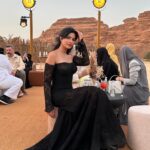 Mila Alzahrani Instagram - An enchanting evening under the mesmerizing skies of AlUla✨at @ramikadi spectacular fashion show. ‎‏It was an honor to wear one of his exquisite designs, making me feel unique and beautiful.✨♥️ ‎‏The lights, the music, and the creativity I witnessed tonight were unforgettable. Thank you, @alulamoments and @ramikadi , for this extraordinary experience!