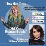Milana Vayntrub Instagram - Loved talking to my brillaint friend and Out of Office costar on her podcast. Find it everywhere and relish in her beautiful brain.