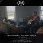 Milana Vayntrub Instagram - Well I’m just delighted to announced our short film, Pickled Herring, will make its world premiere at #IndyShorts2023 @heartlandfilm. After an embarrassing accident knocks a woman on her ass, her absentee father decides this is a good time to visit, committed to fixing everything possible, except their relationship. @marinavshifrin and I connected over our love for our hilarious, brilliant and non-stop-button-pushing fathers almost immediately after we met at @midnight. Then the lunatics at @hungrymaninc trusted me enough to help me make this and I’ll forever be grateful to them. Then @lisazambri, Ben Ellington, and Sherra Farmino put together the most loving crew of weirdos and the legendary @fleafasano gave us the gift of finding Papachka @dimiter_d_marinov. Then my temporary work/life partner @jhnelson edited this thing into something I’m so proud to show you. And @mattfriedman_ gave another level of soul with his incredible music. More info in my bio!